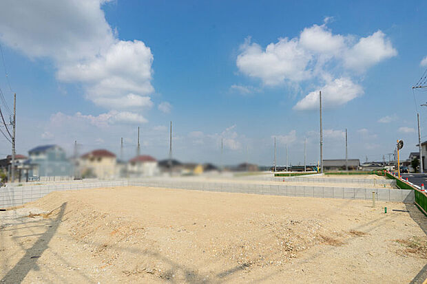【プログレスタウンみよし市三好町】高台に位置する分譲地。プランニングしやすい整形地