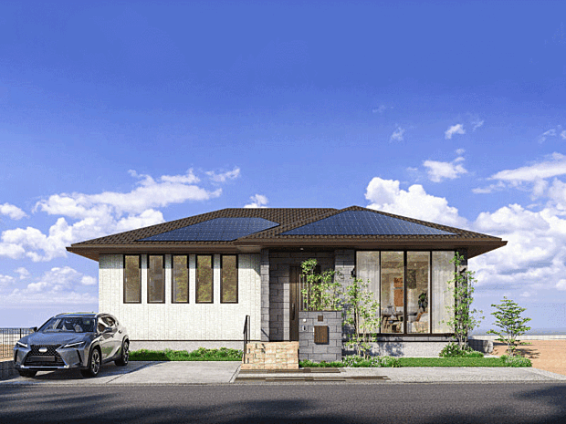 【平屋モデルハウス完成イメージパース】全区画60坪で叶う、平屋のくらし。2026年5月完成予定。