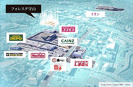 徒歩圏内に揃った多彩な商業施設