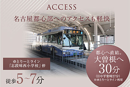 ゆとりーとライン「志段味西小学校」停 380～500m(徒歩5～7分)