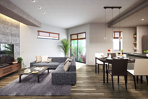 【快適を叶える居心地のよい空間】
品格を醸し出す多彩で細やかなインテリアと、暮らしをサポートする高い機能性の設備を採用。くつろぎや自分時間をじっくり味わえる住まいを描きました。