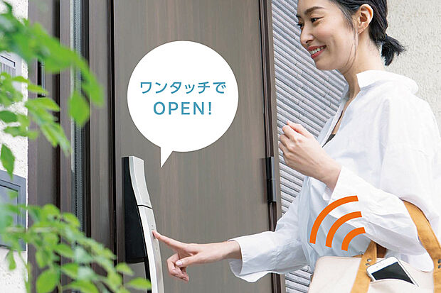 【【リクシル/FamiLock】】スマートフォン、リモコン、カードキー、タグキー、手動キーから家族一人ひとりに合ったスタイルのカギを選ぶことができます。安全・安心・便利で心地よい暮らしを実現する玄関キーです。