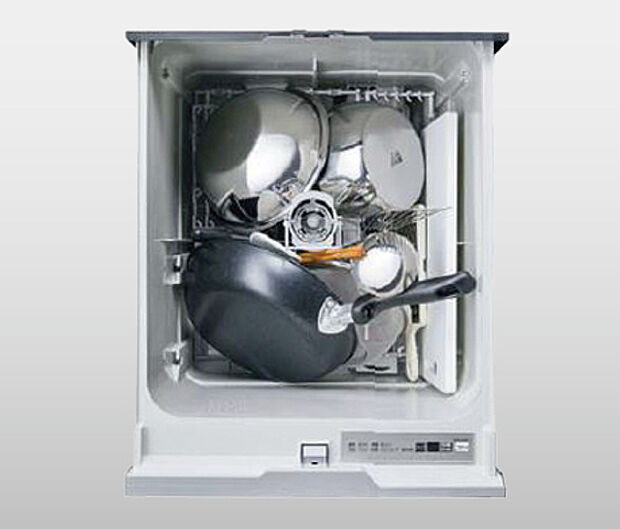 【【深型食洗器】】後片付けをサポートするビルトインタイプの食器洗浄乾燥機が標準装備。家事の時間短縮になるだけでなく、水道代の節約にもつながり一石二鳥です。