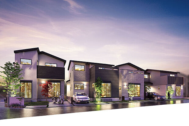 【灯かりのいえなみ協定(R)】夜間は外部灯を自動で点灯し続ける「灯かりのいえなみ協定(R)」を締結。地域の防犯や安全確保にも貢献します。