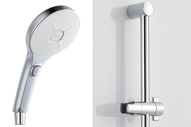 【【スイッチ付エコアクアシャワーSPA】】優れたエコ性能と、大粒シャワーの心地よさを両立しました。ウルトラファインバブルを含んだミストなど、3つの湯のチカラで健やかな美しさを手に入れられます。スライドバーでお好みの高さに調節可能。