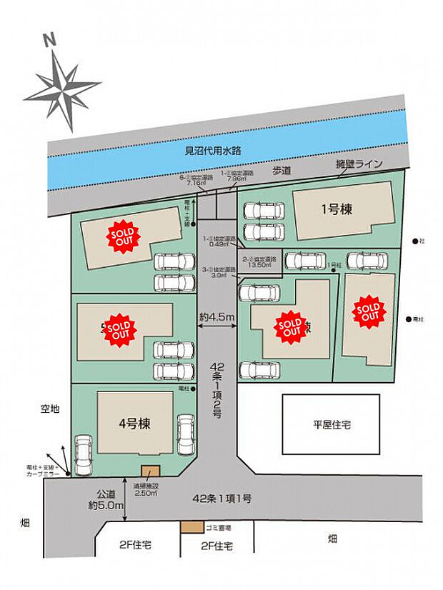 上尾市瓦葺2期6棟 区画図