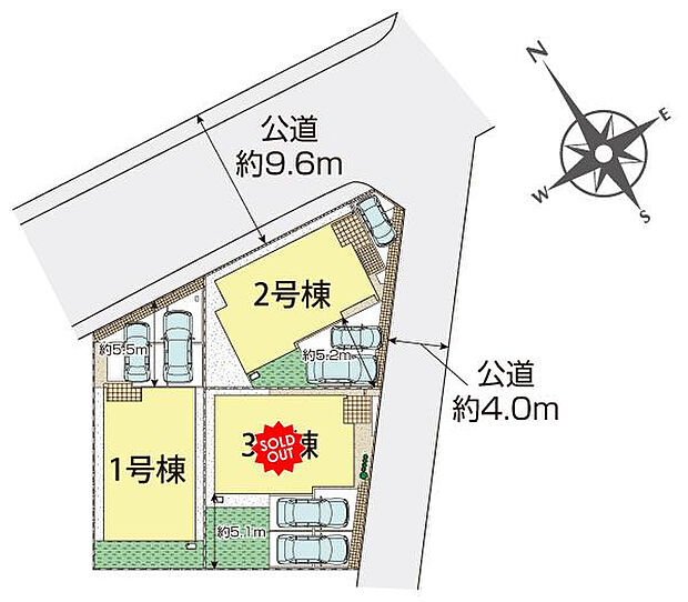 平塚市東真土2丁目3棟 区画図