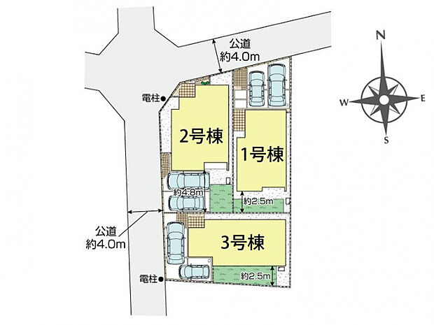 藤沢市羽鳥5丁目3棟 区画図