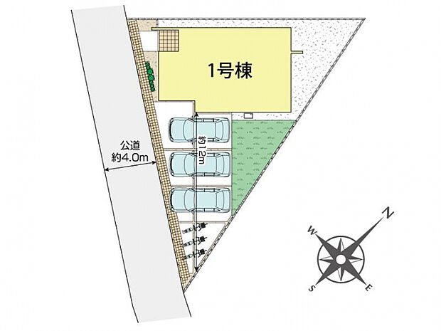 秦野市渋沢上2丁目1棟 区画図