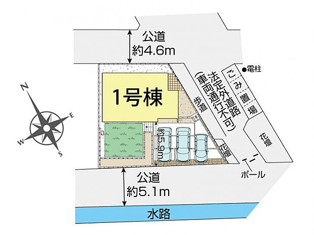 伊勢原市下落合1棟 区画図
