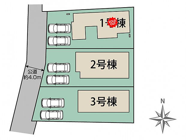 伊勢原市串橋3棟 区画図