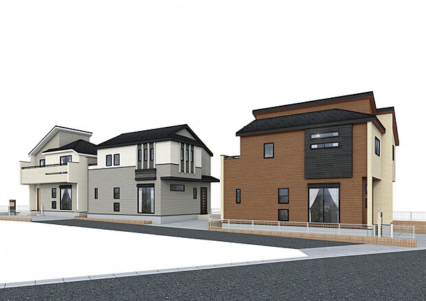 ◇外観パース（（1）（2）（3）号棟）　