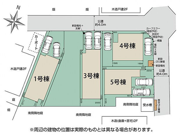 ふじみ野市西原1丁目5棟 区画図