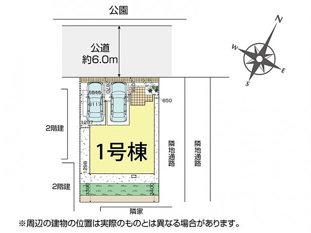 入間市久保稲荷5丁目1棟 区画図