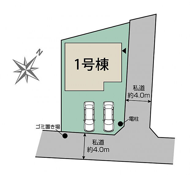 船橋市松が丘3丁目1棟　区画図