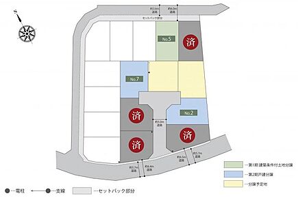 134～145m2の整形地。まちなみガイドラインによる整った景観を維持できます。 