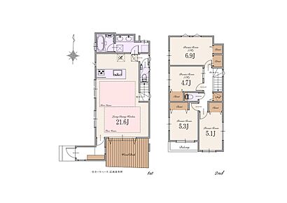 建物面積：101.68m2(外部面積0.22m2含む) 