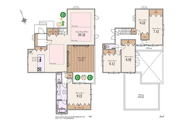 【5LDK】252.22m2(建築確認申請上の控除面積0.26m2含む)