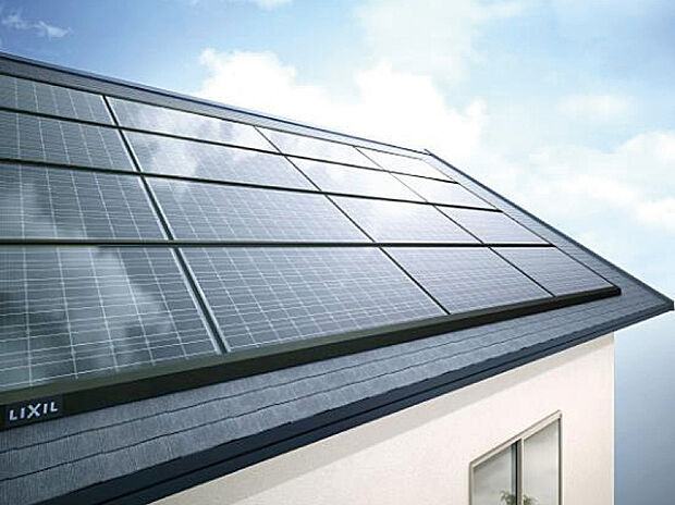 【太陽光パネル】太陽光パネル標準装備物件です。光熱費を削減できるから家庭の電気料金が安くなります。余った電気は売電もできます。さらに災害時や台風時の停電などでも使えます。