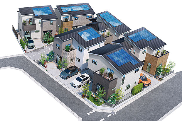 敷地面積110m2超のゆとり。