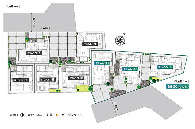 明るさと広がりを生みだし飽きの来ない風景を描く配棟計画。