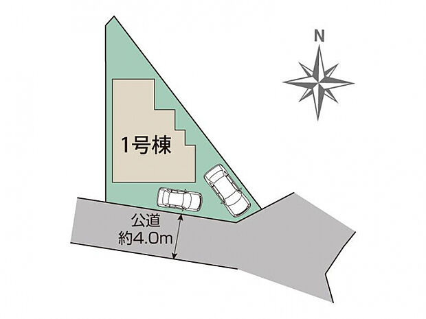 府中市四谷4丁目1棟 区画図