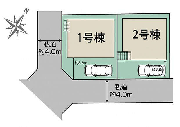 船橋市大穴北4丁目2棟 区画図