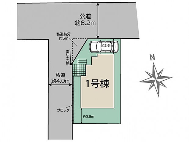 船橋市夏見台6丁目1棟 区画図