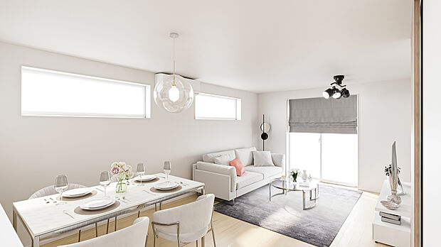 【家族の夢を丸ごとかなえる住まい】 一級建築士のアイデアが詰まった新築一戸建て。憧れの人気トレンドアイテムから選べる快適な暮らしに♪室内CGパース例※実際とは多少異なります。