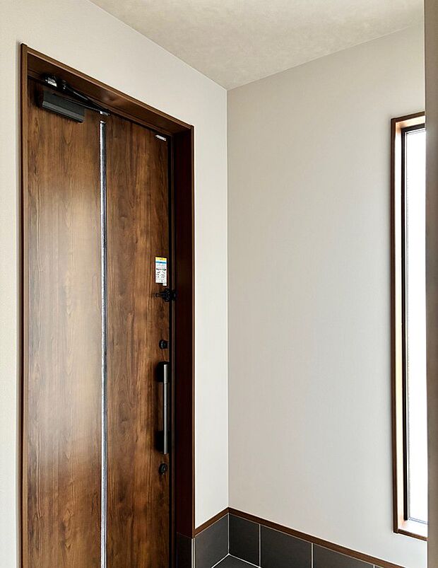 【【GREENSTAGE148期12号棟・マイホーム計画】】＃YKKAPトレンド感のあるカラー　玄関ドアF02　DPガナッシュウォールナット