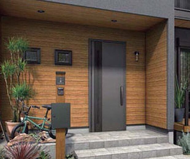 【選べる玄関ドア YKKAP断熱ドアヴェナート】暮らしに寄り添う素敵な玄関へ YKKAP断熱ドアYKKAP採用(CGパース例)