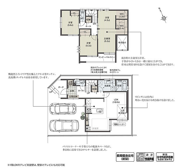 1号棟「開放的に暮らす家」