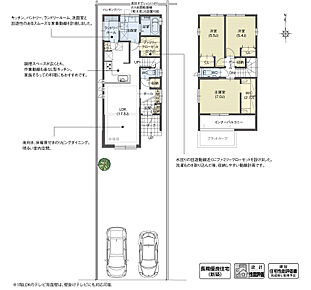 ランドリールームや作業カウンター、ファミリークローゼットなど、洗濯家事をサポートしてくれるアイテムを取り入れました。洗濯動線が短縮されることで家事効率が上がり、日々の家事負担を軽減してくれる住まいです。

※設計性能評価取得済 