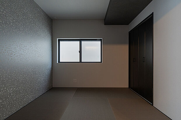 【和室(2号棟)】くつろぎの和室。建具を開ければLDKと繋がり、より開放的な空間が生まれます。
