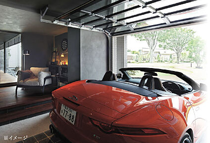 ビルトインガレージのある家