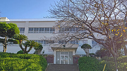 真津山小学校 現地から1460m～1530m。(徒歩19分～20分。)
