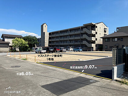1号地・角地のため様々な駐車計画が可能です