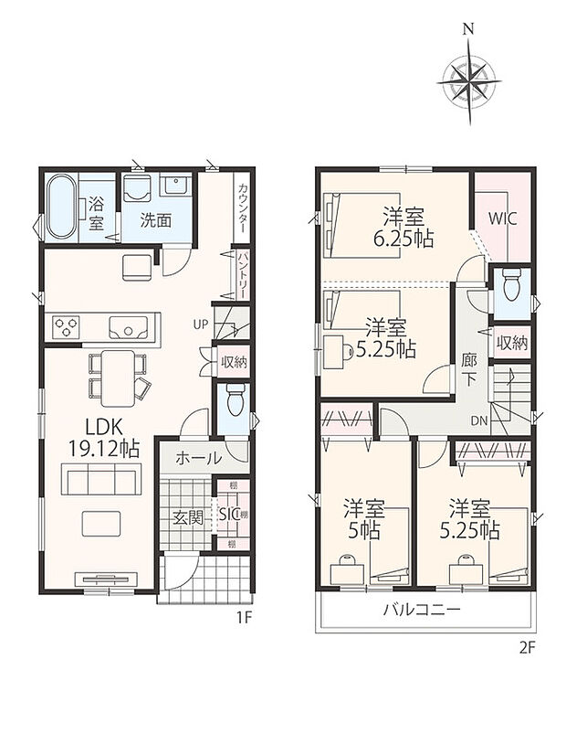 【3LDK→4LDK】※別途セットバック部分約6.65m2