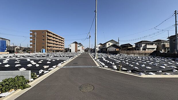 【前面道路含む外観】19区画・30区画／現地