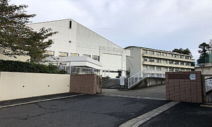 町立岬中学校 現地から4100m。(徒歩52分。)