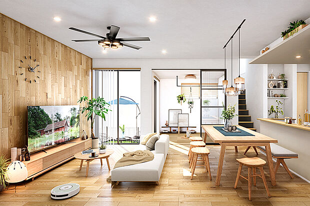 【視点のちがう2空間が描く情景】
リビングにつながる+α空間や自然な風合いが漂う多彩な設えなど、「Sumi-Ka+」と「HITO-TO-KI」それぞれの異なる視点を注いだ個性豊かな邸別プランです。