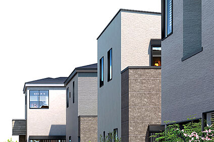 【落ち着いた色合いの外壁】