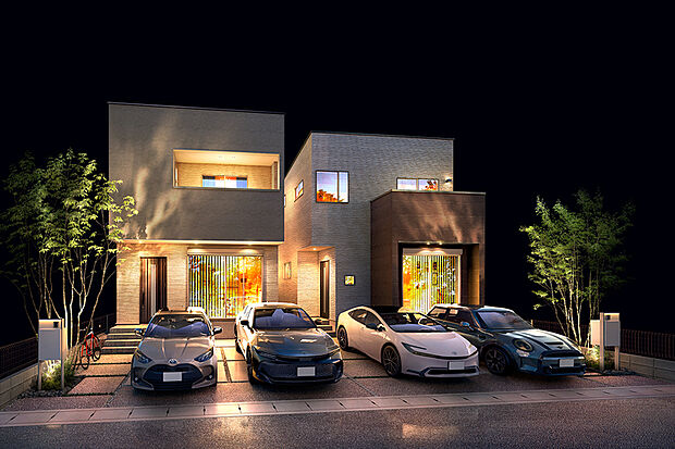 【灯かりのいえなみ協定(R)【2020年度グッドデザイン賞受賞】暗くなると自動的に点灯する灯かりが住まいをライトアップ。
夜の街並みを美しくデザインします。夜道を明るく照らすので、地域の防犯にもつながります。
また、ライトはLED利用でエコにも配慮しています。