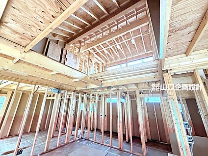 施工中内観写真　1階LDK　2026年9月撮影