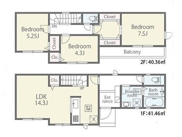 (1号棟)、価格5680万円、3LDK、土地面積83m2、建物面積81.82m2