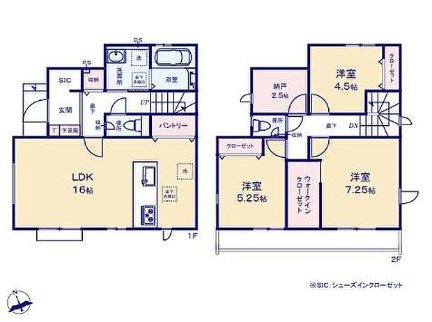 (6号棟)、価格4990万円、3LDK+S、土地面積115.73m2、建物面積91.9m2