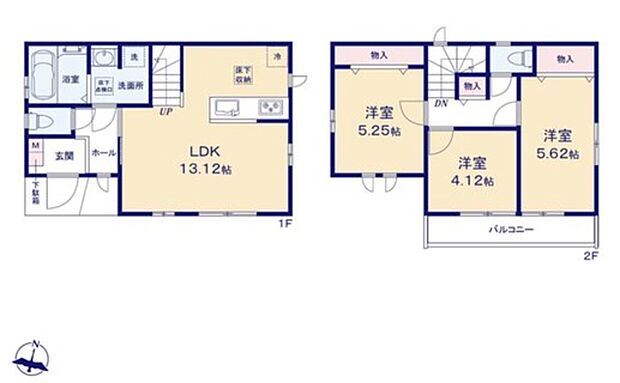 (A号棟)、価格4390万円、3LDK、土地面積89.03m2、建物面積71.2m2