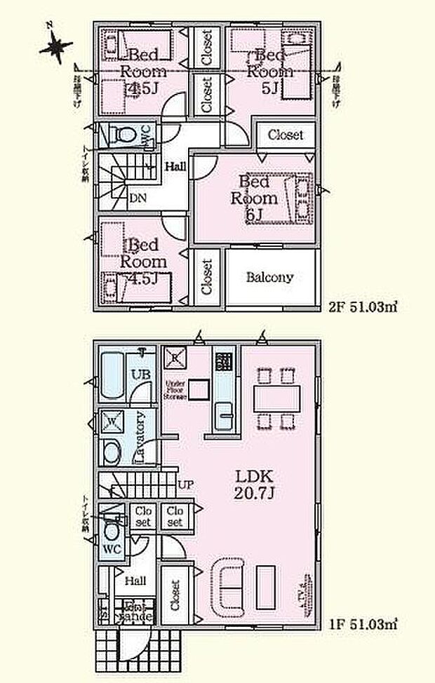 (4号棟)、価格4790万円、4LDK、土地面積130m2、建物面積102.06m2