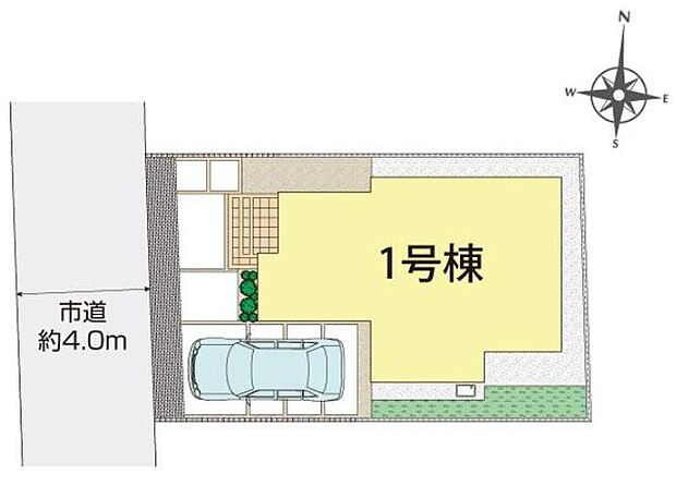 お車から玄関までの距離が近いのでたくさんお買い物をした日も大丈夫♪雨の日も最小限の被害ですみます。