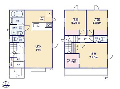 対面式キッチンからは、リビングにいるご家族の様子が一目で分かります◎日当たり良好な広々バルコニーはお洗濯物も沢山干せそうです♪大容量のWIC完備！！お部屋もスッキリ片付きます◎ 